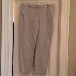 Corduroy Khaki ankle/crop pants